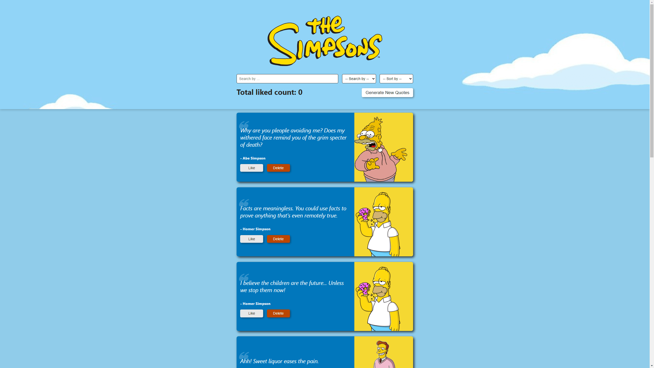 The Simpsons Quote Generator